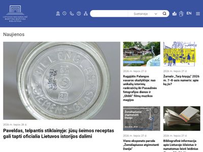Pradžia – Lietuvos nacionalinė Martyno Mažvydo biblioteka