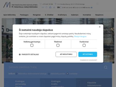 Titulinis – Kretingos rajono savivaldybės M.Valančiaus viešoji