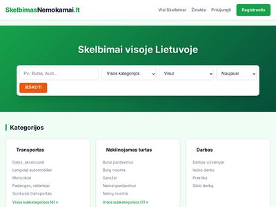 SkelbimasNemokamai.lt – Nemokami skelbimai Lietuvoje