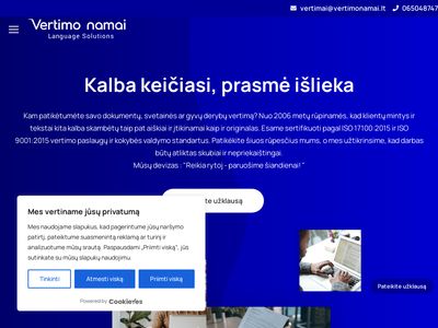 Vertimo paslaugos | Vertimai raštu ir žodžiu  vertimonamai.lt
