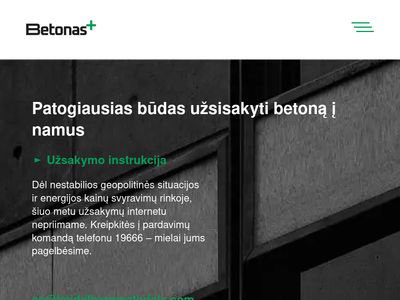 Betonas+ | Betonas Vilniuje  betonasplius.lt