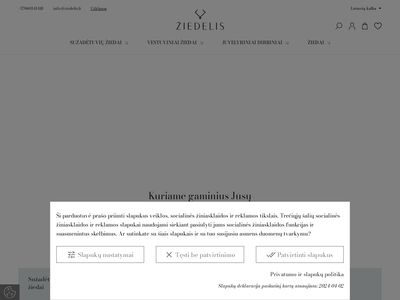 Prabangių papuošalų parduotuvė | Žiedelis  ziedelis.lt