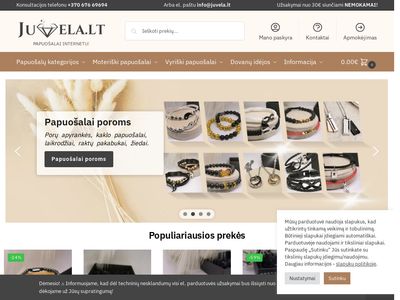 Papuošalai internetu – apyrankės, kaklo papuošalai | Juvela