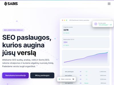 SEO paslaugos ir reklamos sprendimai 🚀 | SABIS.LT