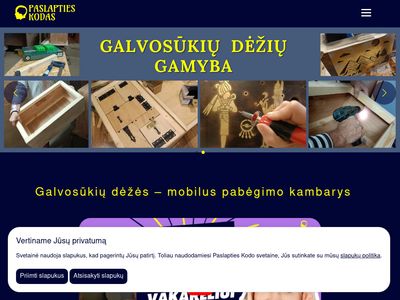 Mobilus Pabėgimo Kambarys Dėžėje | Pramoga Namuose