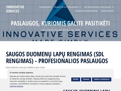 Saugos duomenų lapų rengimas – Innovative Services