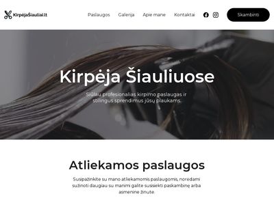 Kirpimas, plaukų dažymas – Kirpėja Šiauliuose | Kirpejasiauliai.lt