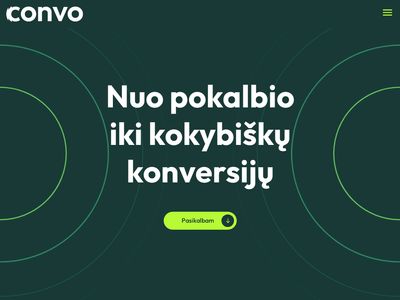 Convo – nuo pokalbio iki kokybiškų konversijų  convo.lt