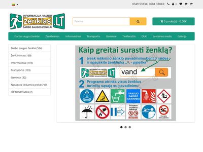 Zenklas.LT – lipdukas, lentelė, plastikas  zenklas.lt