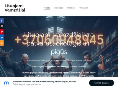Lituojami Vamzdžiai – Pradžia  lituojami-vamzdziai.mozellosite.com