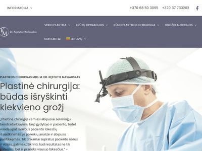 Plastikos chirurgas Dr. Kęstutis Maslauskas  drmaslauskas.com