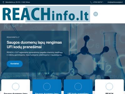 Saugos duomenų lapų rengimas | UFI kodai | REACH registracija