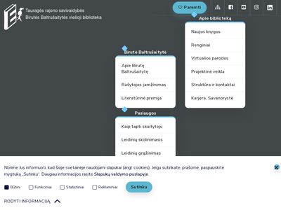 Titulinis – Tauragės rajono savivaldybės Birutės Baltrušaitytės