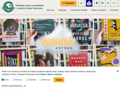 Titulinis puslapis – Klaipėdos r. savivaldybės J. Lankučio viešoji