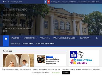 Pradžia – Zarasų rajono savivaldybės viešoji biblioteka