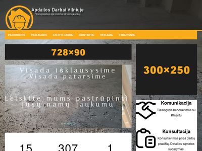 Apdailos darabai Vilniuje | Vidaus Apdailos darbai Vilniuje