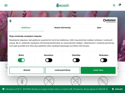 Kokybiški Maisto Papildai Internetu | ECOSH  ecosh.lt
