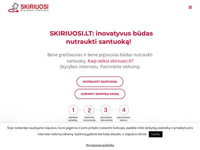 Skiriuosi.lt – skyrybos internetu. Surenkame pažymas. Profesionalai