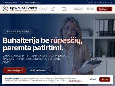 Buhalterinė apskaita, buhalterinės paslaugos, apskaitos tvarkymas,
