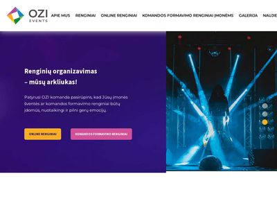Renginių organizavimas  ozi.lt