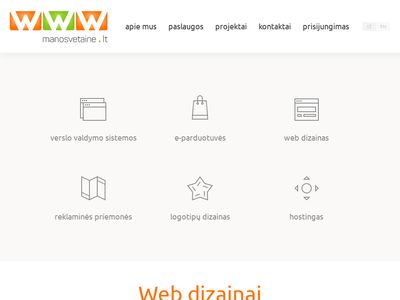 Internetinių svetainių kūrimas  www.manosvetaine.lt