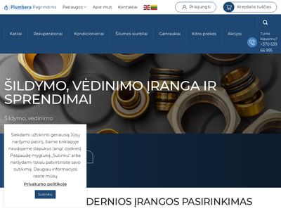Šildymo, vėdinimo įranga ir sprendimai Vilniuje  plumbera.lt