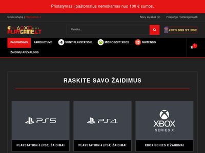 PlayGame.LT – PlayStation / Xbox / Nintendo – Akcijos ir nuolaidos