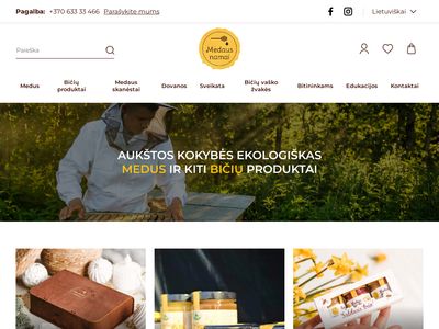 Medus ir kiti bičių produktai  www.medausnamai.lt
