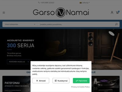 Garso Namai: HiFi garso aparatūros salonas Vilniuje