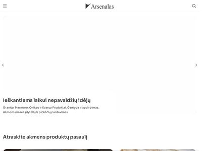 Natūralaus akmens gaminiai | Arsenalas  arsenalas.lt