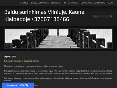 Baldų surinkimas Vilniuje, Kaune, Klaipėdoje +37067138466 –