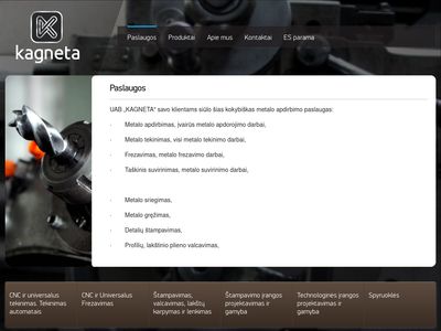 Metalo apdirbimo paslaugos  www.kagneta.lt