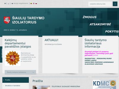 Pradžia – Šiaulių tardymo izoliatorius  www.siauliuti.lt