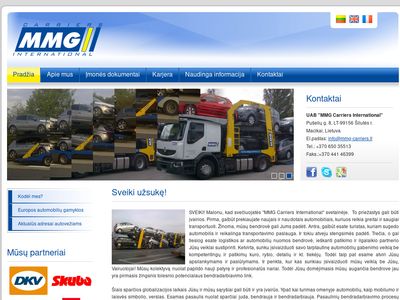 Sveiki užsukę! – MMG Carriers International  www.mmg-carriers.lt