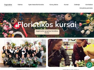 Floristikos kursai – norintiems išmokti kurti gėlių men