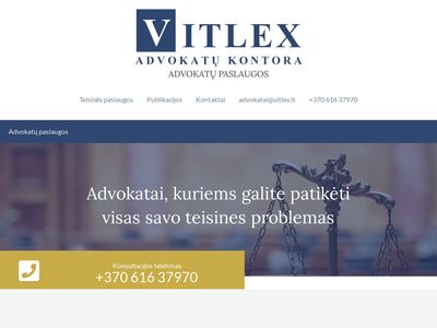 Advokatų paslaugos | Advokatų kontora VITLEX  vitlex.lt