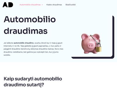 Automobilio draudimas  automobiliodraudimas.lt