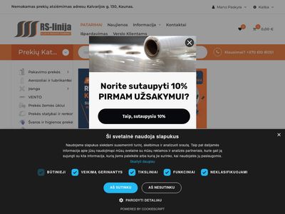 Pakavimo medziagos, klijai, pigmentai, pakavimas  www.rsl.lt