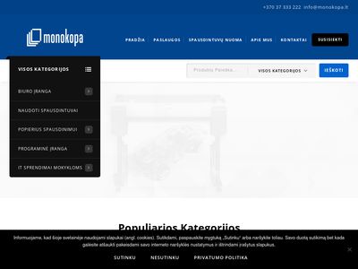 Spausdintuvai, skeneriai ir kita įranga biurui | MONOKOPA