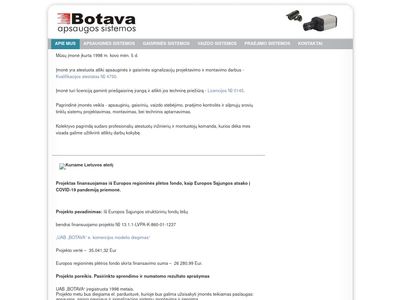 Botava JSC – Security, Fire, CCTV, Door control systems