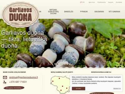 Garliavos duona – duona, pyragai, sausainiai  www.garliavosduona.lt