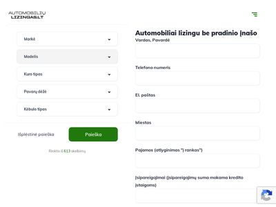 Automobilių lizingas 2024 – Naudoti automobiliai lizingu
