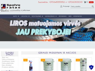 Jachtų ir automobilių dažai, auto dažų gamyba ir  remonto prekės