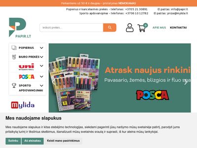 Kanceliarines prekes | papir.lt  papir.lt