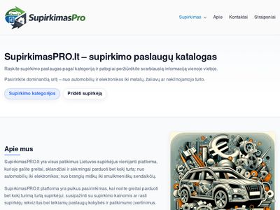 Supirkimas | SupirkimasPRO.lt  www.supirkimaspro.lt