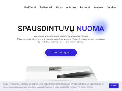Spausdintuvų nuoma Vilniuje 🖨️ Spausdintuvai.lt