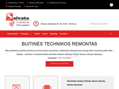 Buitinės ir profesionalios technikos remontas – Salvata