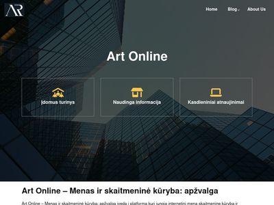 ARTonline. Meno galerija internete  www.artonline.lt