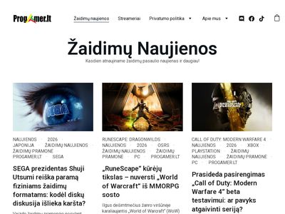 Progamer – Naujausios žaidimų pasaulio naujienos | www.progamer.lt