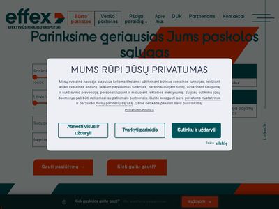 Gaukite Geriausią Paskolos Pasiūlymą – Effex.lt  effex.lt